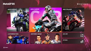 MotoGP™20 Game Menu  All 2020 Teams amp Bikers  All Historical Riders Showcase  Tracks PC [upl. by Hafinah583]