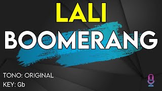 Lali  Boomerang  Karaoke Instrumental [upl. by Cohberg]