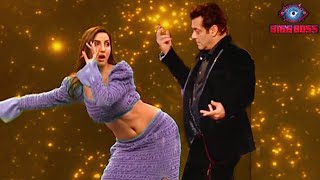 Nora Fatehi and Salman Khan Belly Dance on Bigg Boss 16 on Garmi Song Hook Step [upl. by Meadows808]