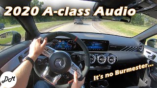 2020 MercedesAMG A35 – 9speaker Radio Test Not Burmester [upl. by Keener504]