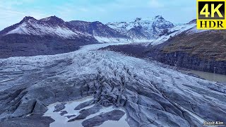 Iceland l Svínafellsjökull l Drone l Cinematic l 4K HDR [upl. by Minor790]