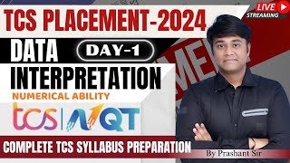 TCS NQT Preparation 2024  DATA INTERPRETATION Day1  By Prashant Sir  tcsnqt2024 [upl. by Marietta677]