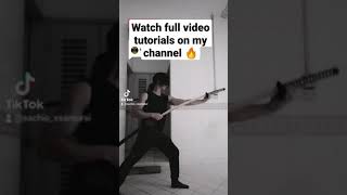 Easy Tutorial Spin Sheathing Katana Samurai Sword 🔥 [upl. by Aynat]