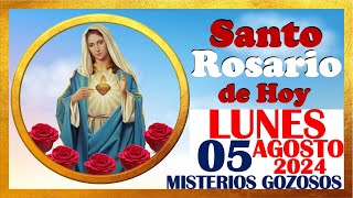 SANTO ROSARIO DE HOY LUNES 05 DE AGOSTO DE 2024 🌹 Misterios GOZOSOS 🌹 SANTO ROSARIO MEDITADO 🌹 [upl. by Adrahc]