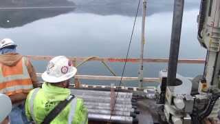 Wanapum Dam Deck Drilling January 30 2015 [upl. by Nuaj3]