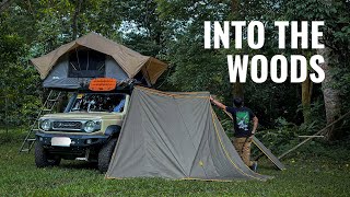 Solo Car Camping  Into the Woods  Suzuki Jimny JB74  Ecoflow Wave 2 [upl. by Gnirol861]