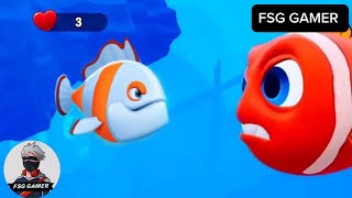 Fishdomdom Ads new trailer 54 update Gameplay hungry fish video [upl. by Steere]