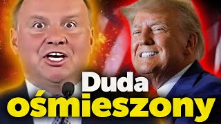 Duda ośmieszony Miał lecieć od razu do USA Duda już nic nie może marzy o foci z Trumpem [upl. by Anehsak226]