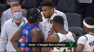 Giannis Antetokounmpo had some words for Pistons rookie Isaiah Stewart after game [upl. by Anirbac]