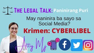 CYBERLIBEL  Cybercrime Prevention Act  RA 10175 [upl. by Ttezil]