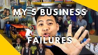 My 5 Business Failures and What Did I Learn  Negosyo Tips Philippine Business [upl. by Cicenia]