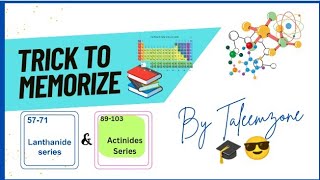 Easy trick to memorize Lanthanides amp Actinides series  By Taleemzone  super easy trick [upl. by Ennagrom]