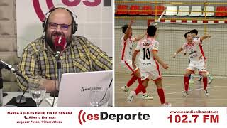 MARCA 8 GOLES EN UN FIN DE SEMANA  Alberto Herreros jugador Futsal Villarrobledo [upl. by Robi696]