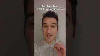 Top five tips for a GCSE English Literature exam gcse english englishliterature study revise [upl. by Nnaeinahpets62]