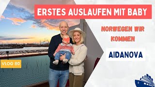 AIDAnova Norwegen  CheckIn  Drohne weg  Auslaufen aus HH  VLOG 80 [upl. by Farrish]