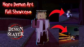 GUN DEMON ART  Hairo Demon Art Full Showcase  New Codes 💥  Demon Slayer RPG 2 Roblox [upl. by Notsob]