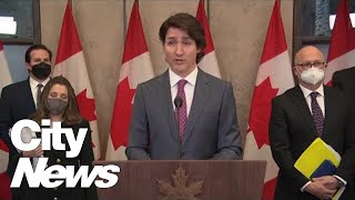 Prime Minister Justin Trudeau invokes Emergencies Act [upl. by Maccarone]