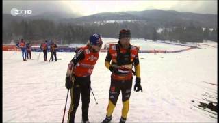 Miriam Gössner in Val di Fiemme am Start [upl. by Airtemak]