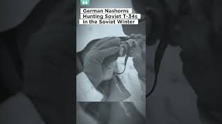 German Nashorns Hunting Soviet T34s during Soviet Winter  Rare Footage [upl. by Cameron391]