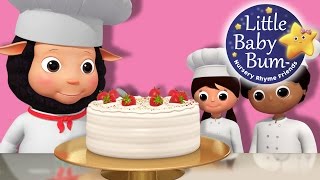 Bake Bake A Cake  Nursery Rhymes for Babies by LittleBabyBum  ABCs and 123s [upl. by Odnesor111]