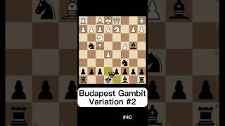 BUDAPEST GAMBIT SMOTHERED MATE OPENING TRAP chess chessgame checkmate [upl. by Eenhpad]