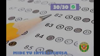 Test de inteligencia  Psicométrico 2019 I Escuela de suboficiales Promoción integridad [upl. by Drawyah427]