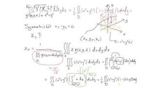 Integraler tillämpningar flerdim del 5  tyngdpunkt exempel [upl. by Ezitram875]