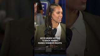 Singer Alicia Keys Campaigns for Kamala Harris in Pennsylvania  Subscribe to Firstpost [upl. by Lyreb]