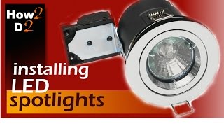 Downlights Installation How to wire spotlights [upl. by Ilrebmik]