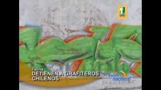 Tacna Detienen a graffiteros chilenos por hacer pintas [upl. by Lanevuj]