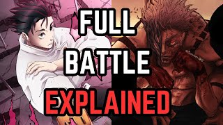 Yuta Okkotsu Vs Ryomen Sukuna Round 1 FULL FIGHT EXPLAINED  Jujutsu Kaisen [upl. by Noxas]