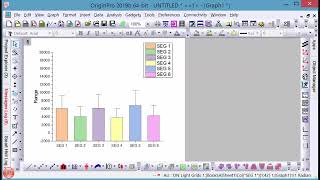 Plot Mean and SD of data as Bar plot with error bar [upl. by Aihsiek]