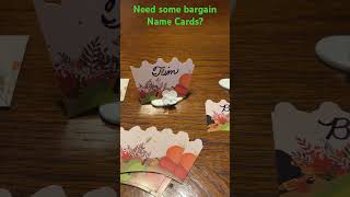 Need some Namecards for Thanksgiving  Becca the Bargainer [upl. by Leizo]