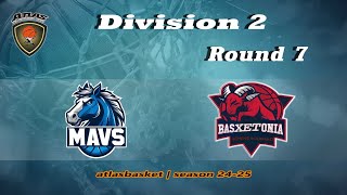 Atlasbasket  Div 2Round 7  MAVERICKS vs BASXETONIA [upl. by Ilehs941]