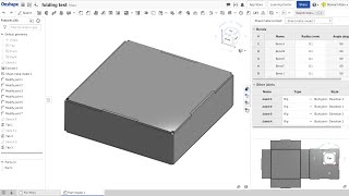 KiriMoto Laser mode  Onshape sheet metal  Flat Pattern [upl. by Barlow243]