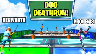 We Played The DUO Deathrun 20 Fortnite Creative Mode [upl. by Martsen]