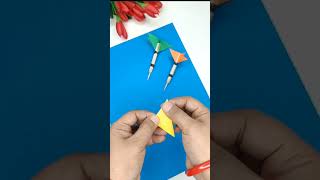 quotHow to make toothpicks Dart with Rubber Bandquot🎯shorts craft [upl. by Lang]