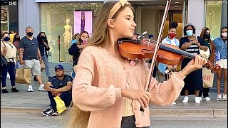 How BEAUTIFUL is she playing violin  7 years  Lukas Graham  Cover by Karolina Protsenko [upl. by Alletnahs632]