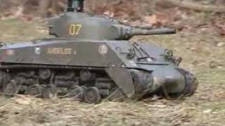 Tamiya Sherman Full Option RC Tank [upl. by Annaehr]