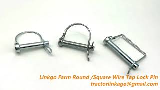 Round Square Tap Lock Pin Wire Locking Quick Realse Pin for track farm lawn [upl. by Johann]