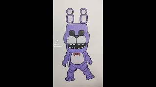 La EVOLUCIÓN de 🐰BONNIE 🐇 de five nights at Freddys shorts [upl. by Graehl]