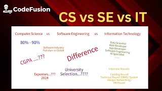 Computer Science VS Software Engineering VS Information Technology  The Real Difference  CS SE IT [upl. by Benton103]