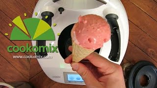 Glace fraise raffaello au Thermomix [upl. by Adliw]