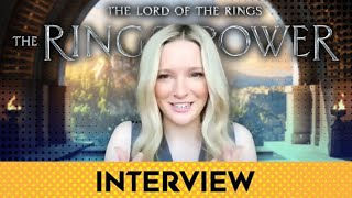 The Lord of the Rings The Rings of Power  Morfydd Clark Dishes on Galadriels Season 1 Journey [upl. by Srevart]