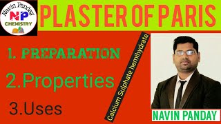 Plaster of ParisCalcium sulphate hemihydratePreparation properties and uses of plaster of Paris [upl. by Daren457]