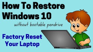 How to refresh  reset  restore windows10  Factory Reset Your Windows 10 PC or Laptop Shorts [upl. by Anertac]