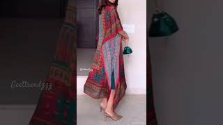 Stylish daily wear kaftan dress design kaftankurti dress outfit shorts [upl. by Calvina413]