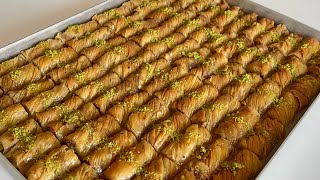 Bayrama Bu BAKLAVA Olay Olur😋Çıtır Çıtır El Açması Büzgülü Baklava Tarifi👌💯 [upl. by Airotciv]