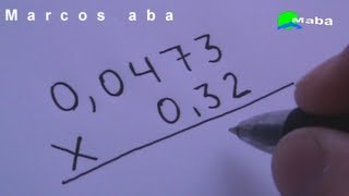 MULTIPLICAÇÃO números decimais  Aula 05 [upl. by Gnav525]