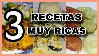 3 Comidas Muy Ricas Comidas Económicas fypシ゚ parati viral recetasfaciles [upl. by Banwell]